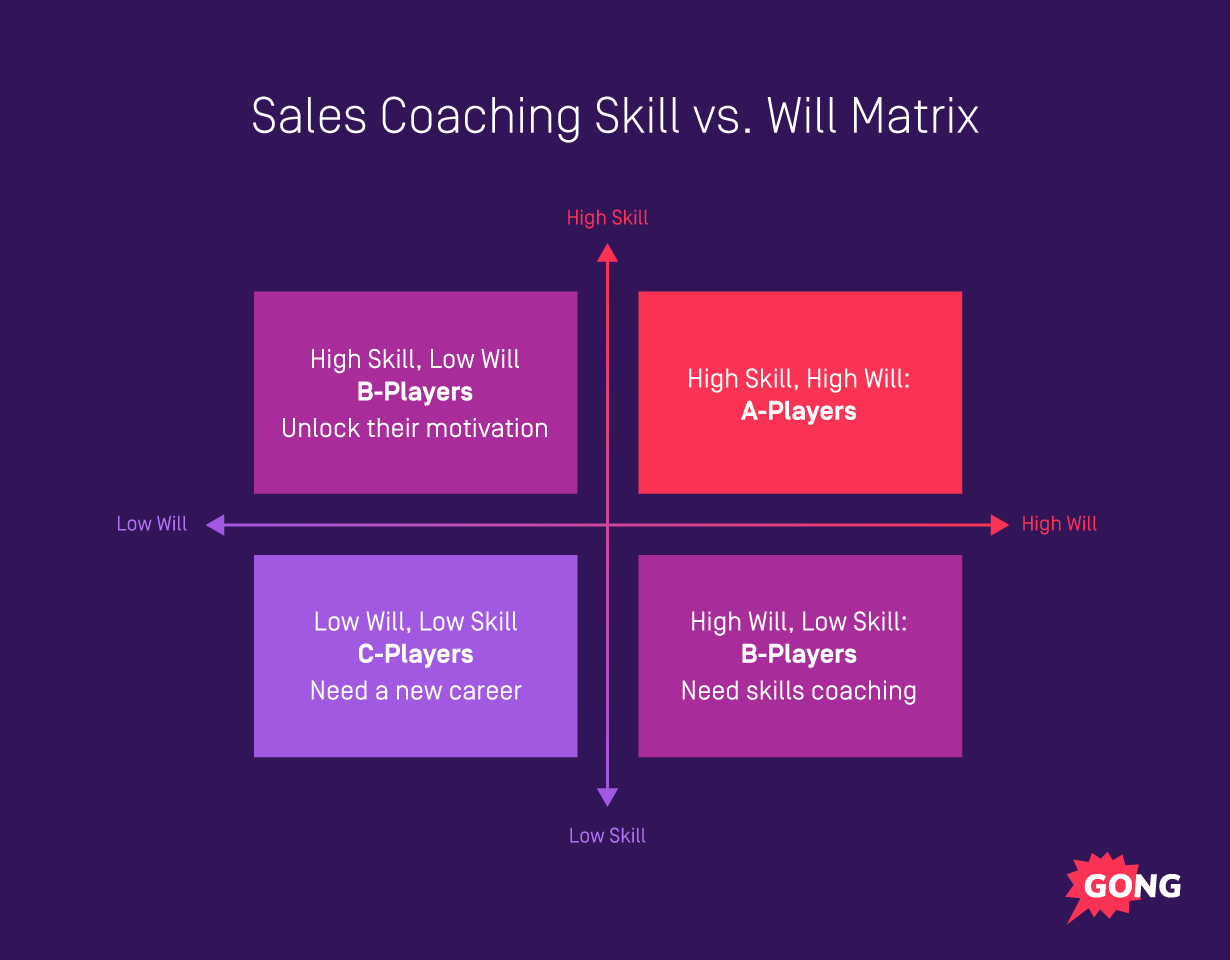 Sales coaching matrix
