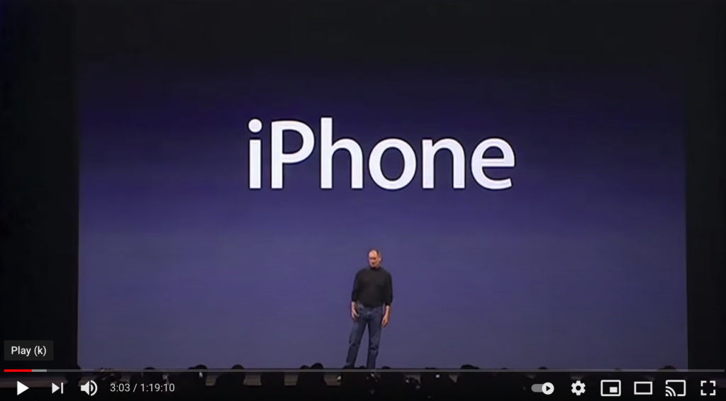 steve jobs iphone keynote