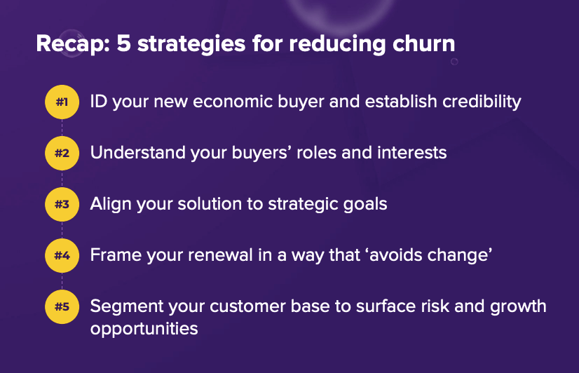 5 strategies to reduce churn