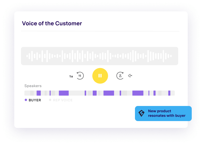 screenshot voice of customer app