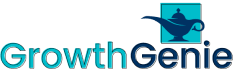 This is a logo for Growth Genie