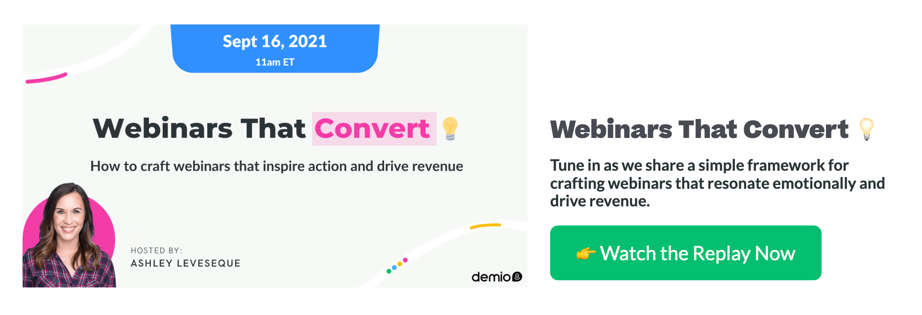 Demio b2b webinar