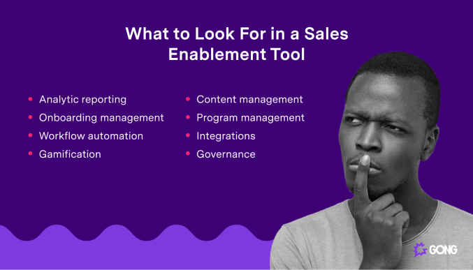 A checklist for sales enablement tools