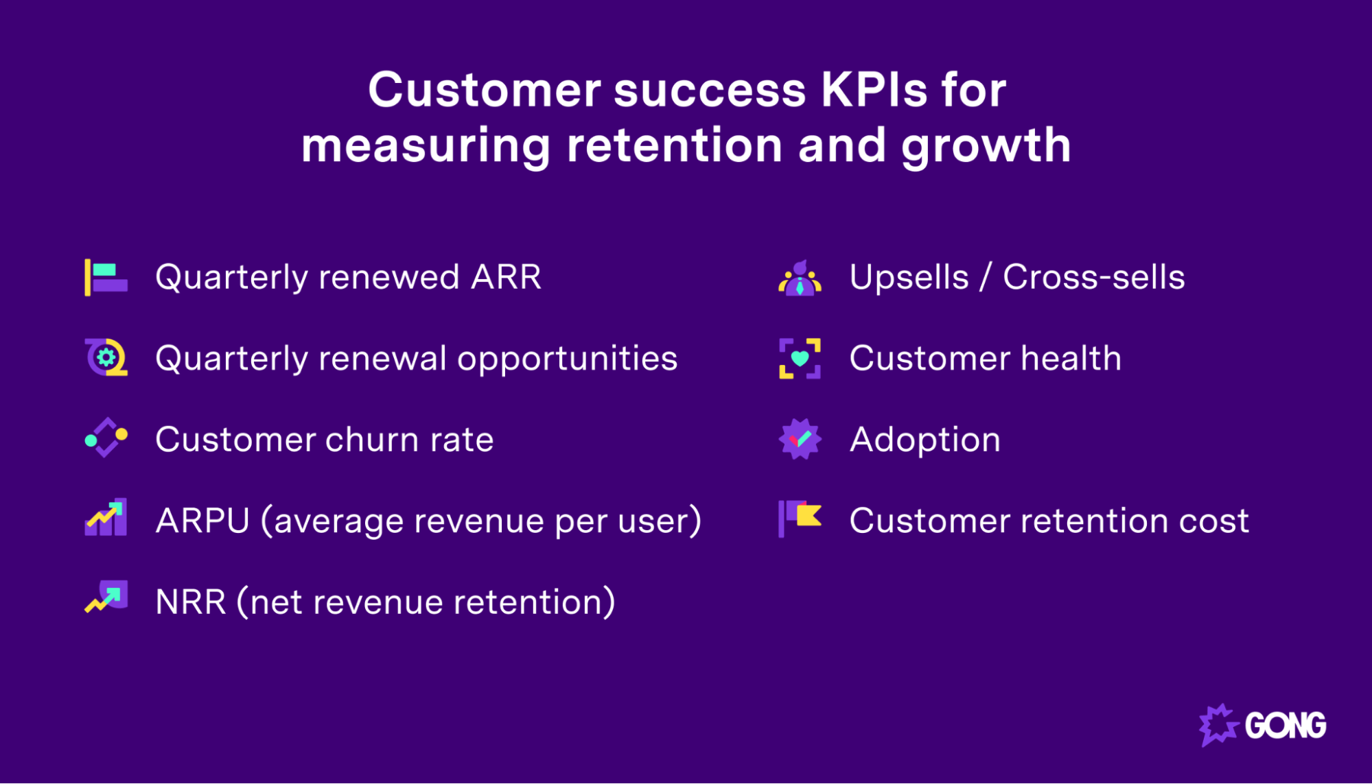 Customer success KPIs for measuring retention and growth