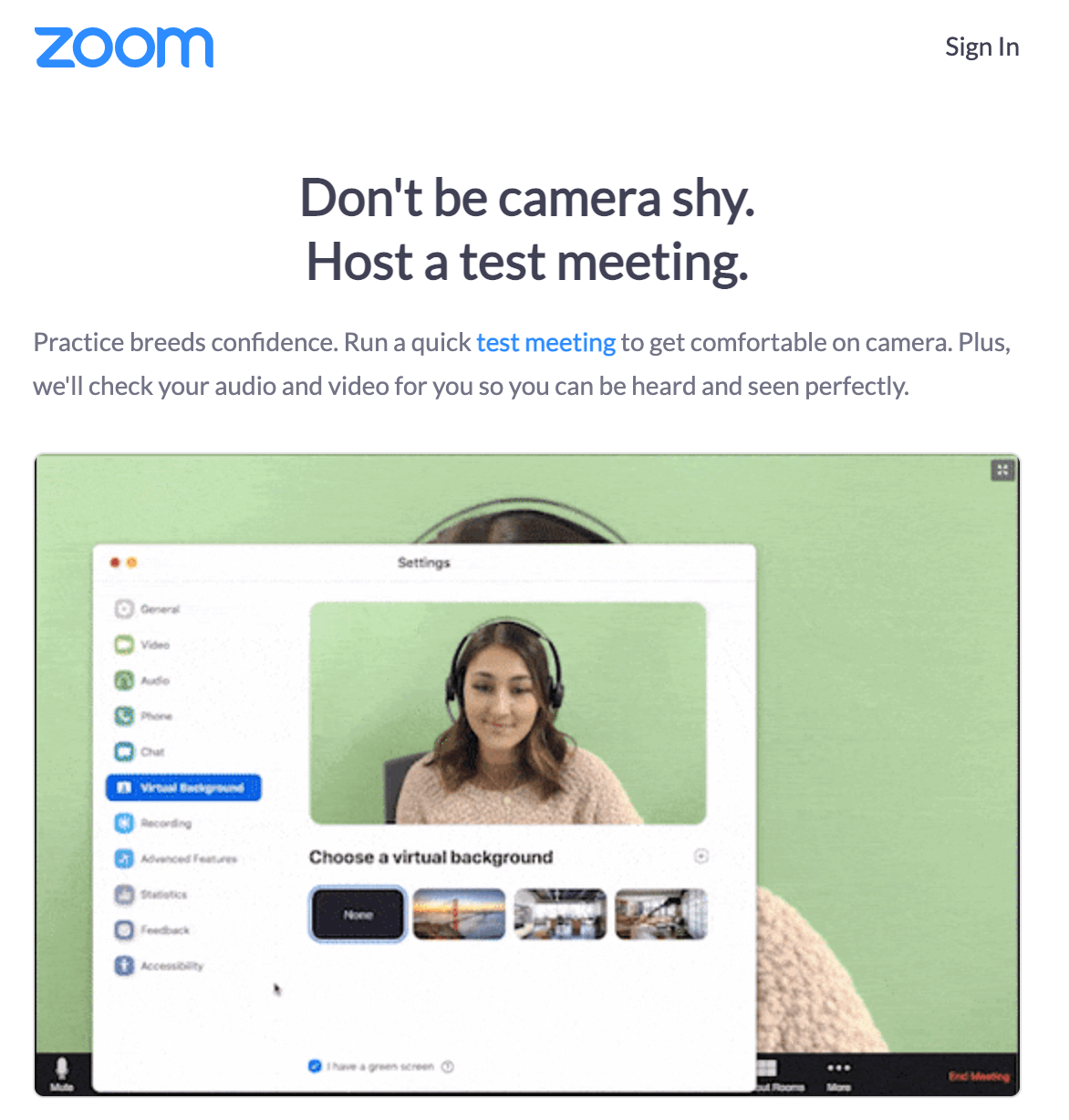 Screenshot of a product education email from Zoom